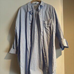 Kin Stripe Cotton Poplin Stripe Shirt